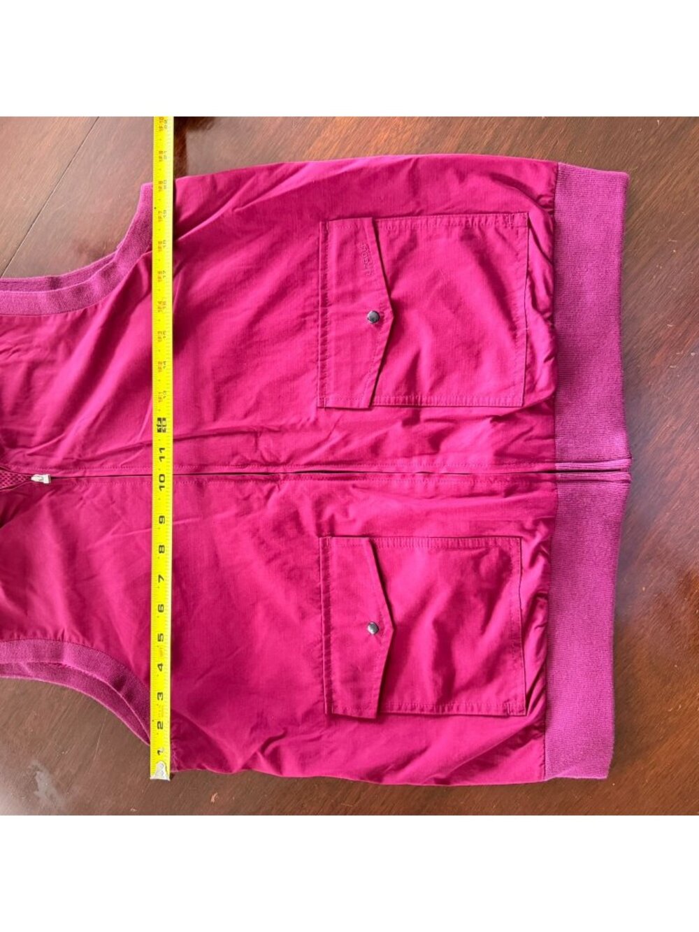 Liz Claiborne LizGolf Womens Sleeveless Zip-Up Vest Size M Pink Cotton/Polyester